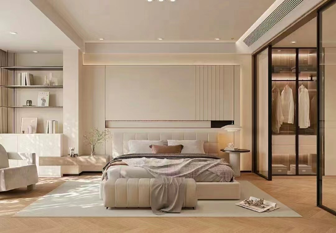 金貝綠全屋定制家居：現(xiàn)代法式奶油風，溫柔細膩讓你一眼淪陷